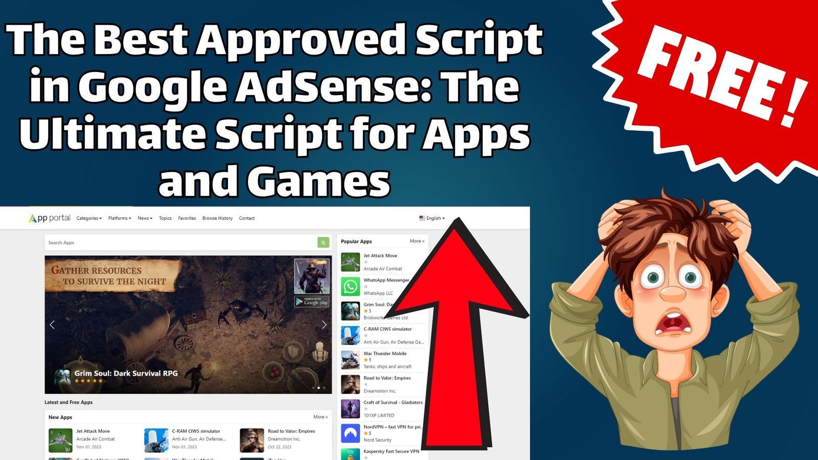 Best Google AdSense Approved Script Best Script for Apps and Games