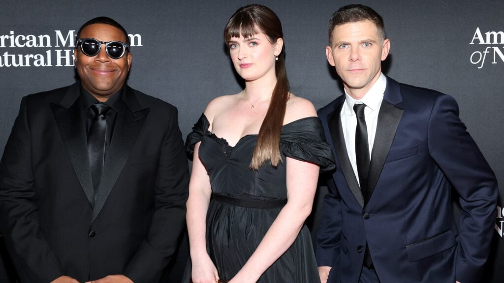 Kenan Thompson, Chloe Troust, and Mikey Day attend the 2023 American Museum of Natural History Gala at American Museum of Natural History on November 30, 2023 in New York City. 